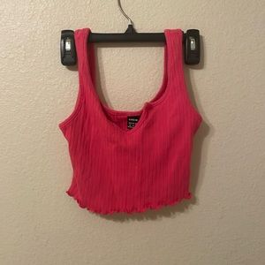 Cute pink crop top